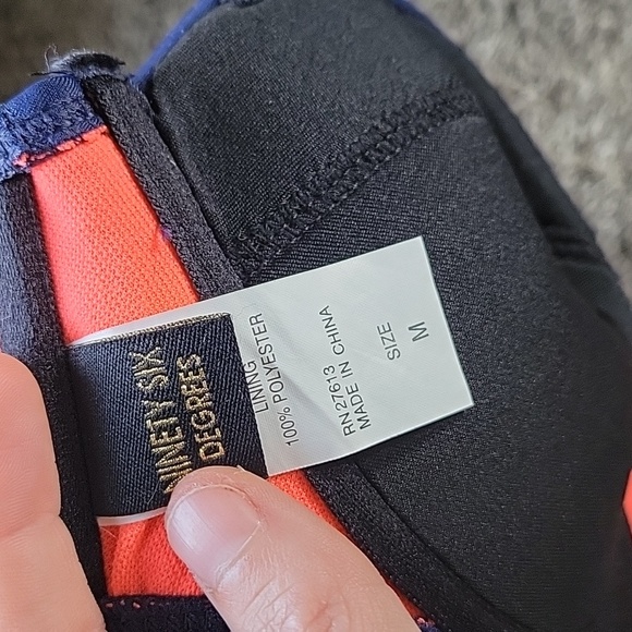 Ninety Six Degrees Bikini Top Blue Pink Strapless Size Medium - Picture 5 of 6